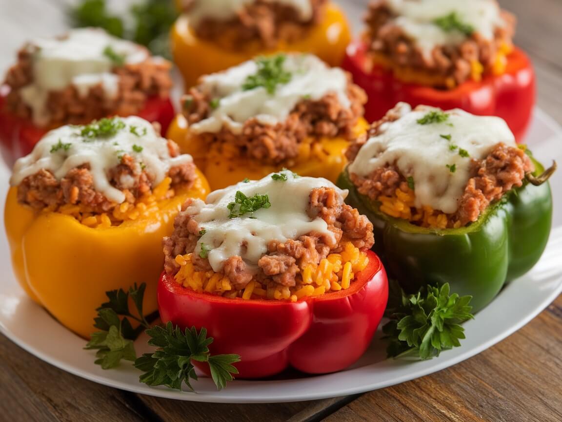 stuffed bell peppers with turkey