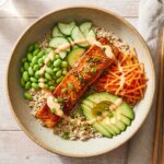 salmon rice bowl